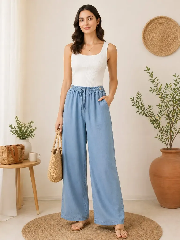 [Denim Trouser-LIGDEN] Denim Trouser (Light Denim)